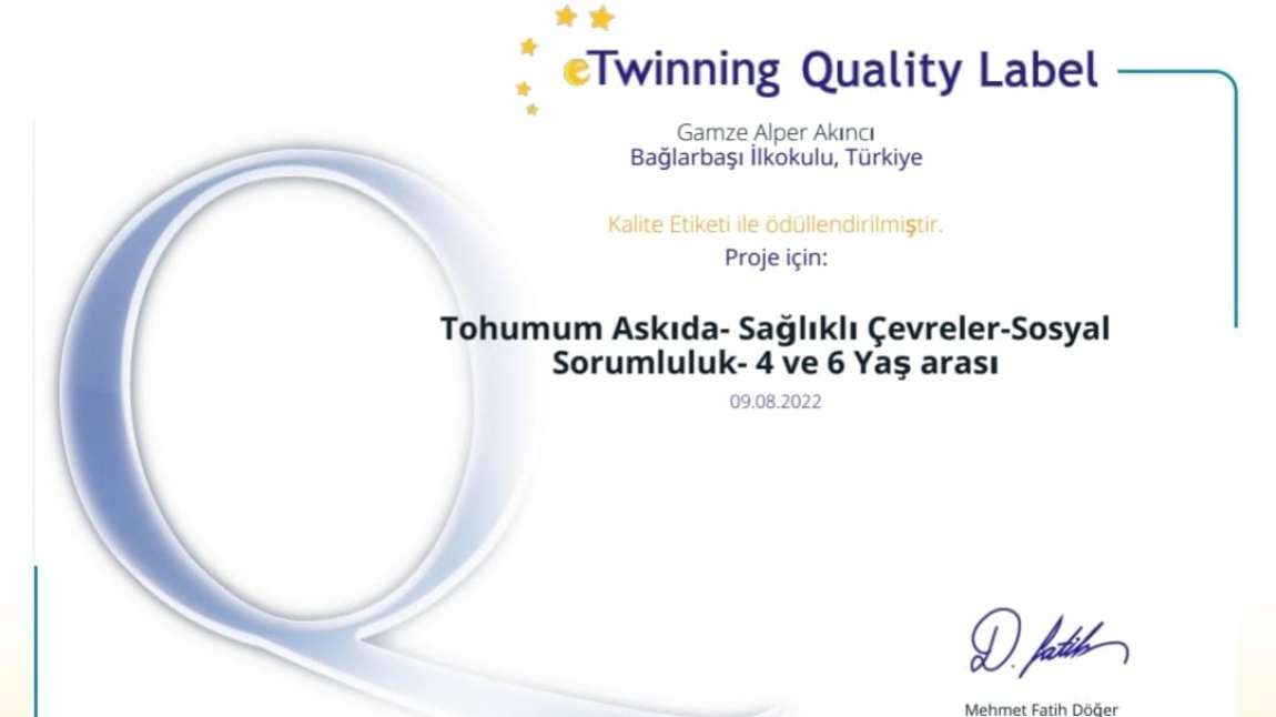 E-twinning Kalite Etiketi 